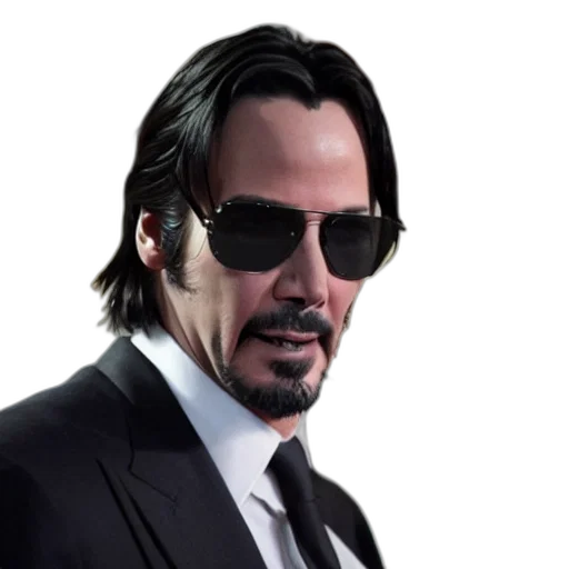 face, animal, jacket, photorealistic, 3d render, concept art, comic book art, keanu transparent PNG cut-out