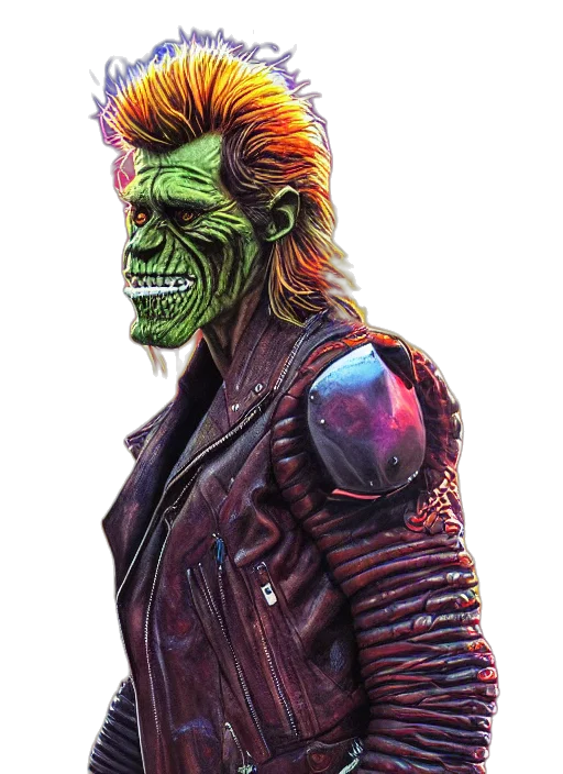 mask, jacket, creature, face transparent PNG cut-out