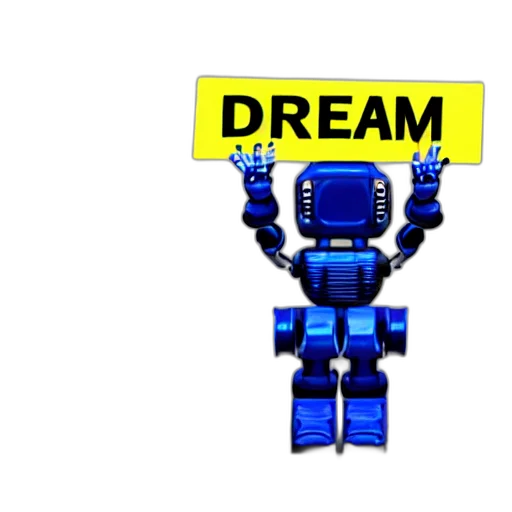 robot, staff, 3d render, pixel art, concept art, artificial, intelligence, holding transparent PNG cut-out