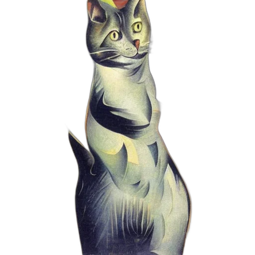 bottle, animal, staff, photorealistic, watercolor, concept art, 3d render, cat transparent PNG cut-out
