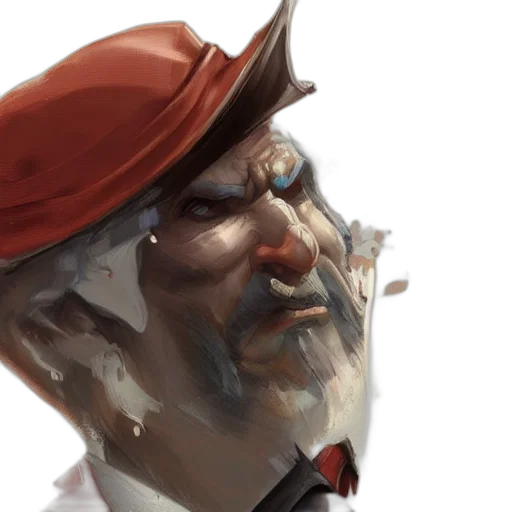 face, hat, staff, mask transparent PNG cut-out