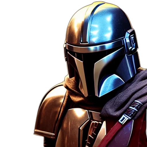 concept art, crisp, quality, light, reflections, still, photo, mandalorian transparent PNG cut-out