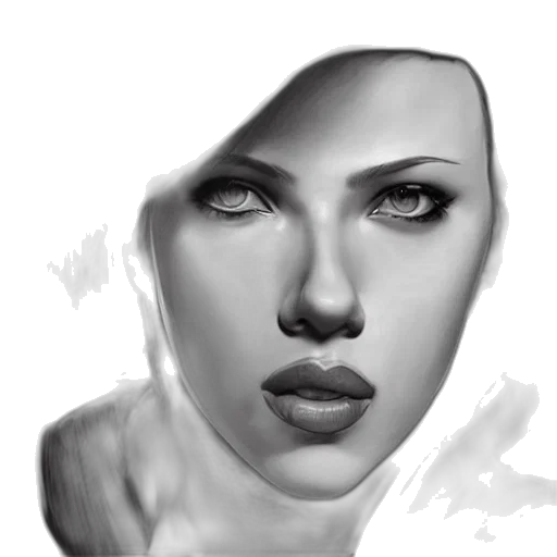face, mask, photorealistic, oil painting transparent PNG cut-out