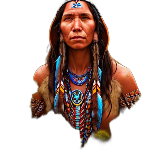 jewelry, face, staff, animal, photorealistic, concept art, 3d render, fantasy art transparent PNG cut-out