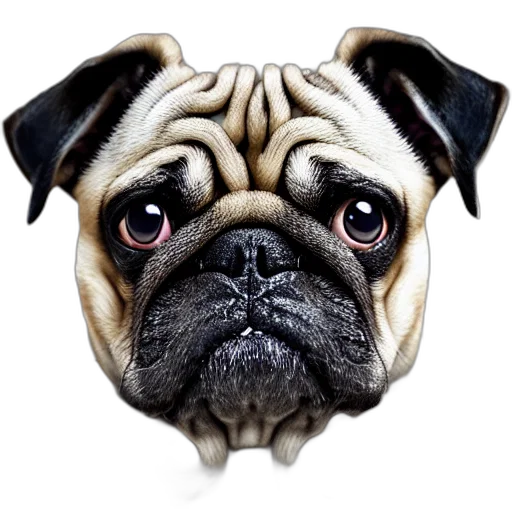 animal, face, creature, mask, photorealistic, 3d render, watercolor, cartoon transparent PNG cut-out