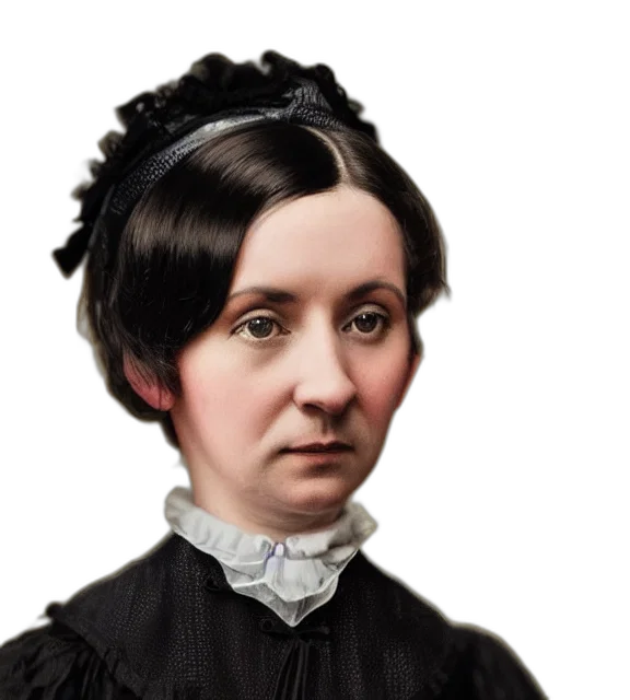 face, staff, photorealistic, oil painting, photo, close, victorian, maid transparent PNG cut-out