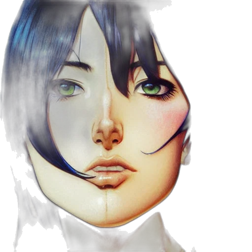 face, mask, robot, photorealistic transparent PNG cut-out