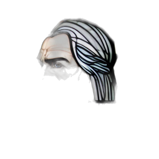 mask, hair, hat, face, photorealistic, concept art, 3d render, fantasy art transparent PNG cut-out