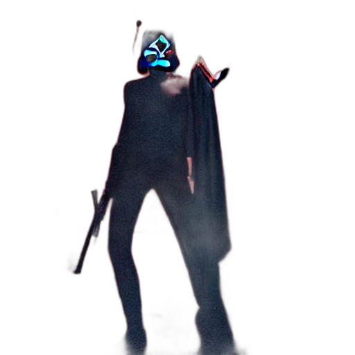 mask, staff, robot, creature transparent PNG cut-out