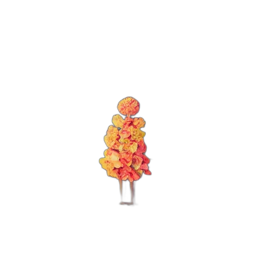 flower, crown, tree, jewelry, pixel art, 3d render, concept art, vaporwave transparent PNG cut-out