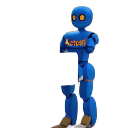 robot, staff, animal, 3d render transparent PNG cut-out
