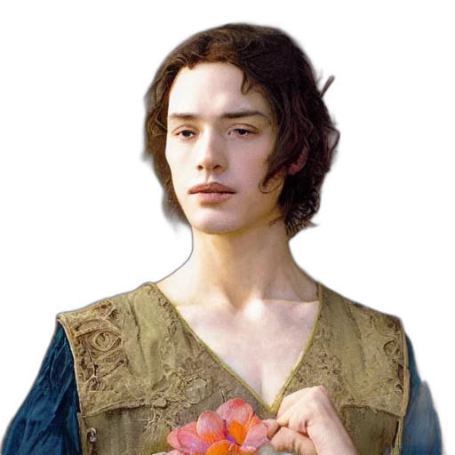 crown, face, dress, flower transparent PNG cut-out