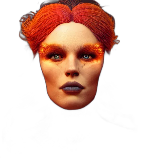 mask, face, hair, crown transparent PNG cut-out