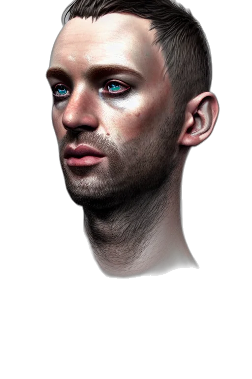 face, mask, robot, hair transparent PNG cut-out
