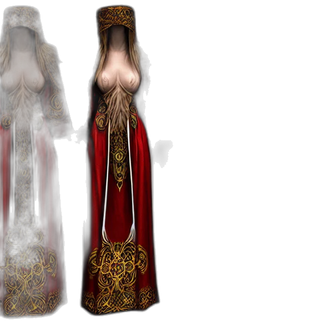 concept art, 3d render, fantasy art, photorealistic, beautiful, druid, ornate, robes transparent PNG cut-out