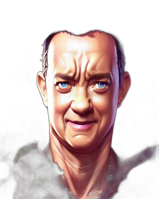 face, photorealistic, comic book art, concept art transparent PNG cut-out