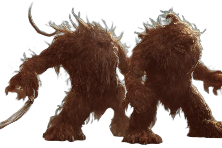 creature, animal, concept art, 3d render transparent PNG cut-out