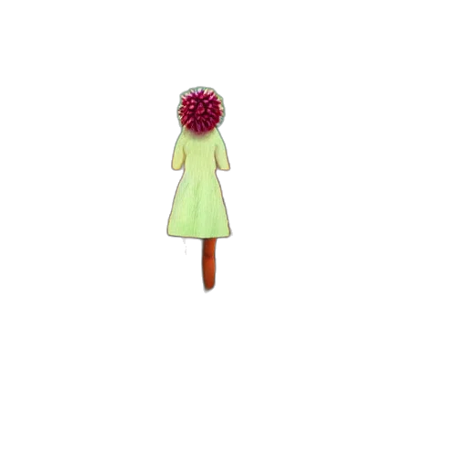 flower, dress, staff, umbrella transparent PNG cut-out