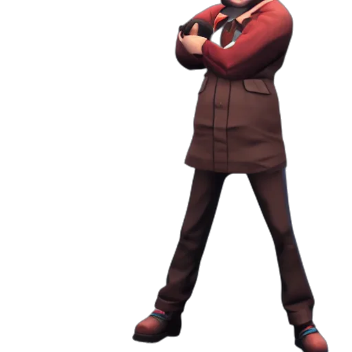 staff, jacket, weapon, robot, concept art, 3d render, cartoon, pixel art transparent PNG cut-out