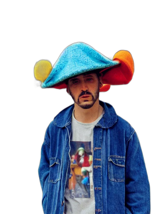 hat, jacket, mask, staff, detailed, color, analog, medium transparent PNG cut-out