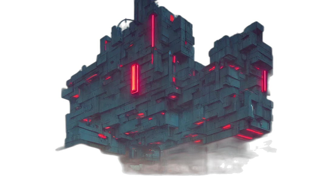 building, robot, weapon, crown transparent PNG cut-out