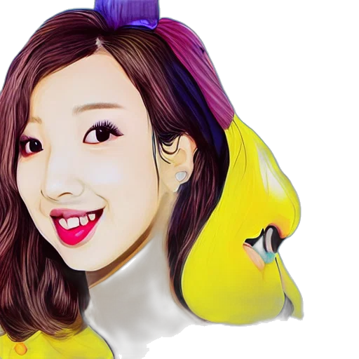 photorealistic, cartoon, oil painting, watercolor, colorful, illustration, caricaturizes, nayeon transparent PNG cut-out