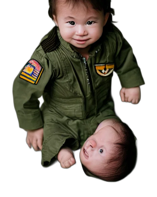 jacket, face, weapon, photorealistic transparent PNG cut-out