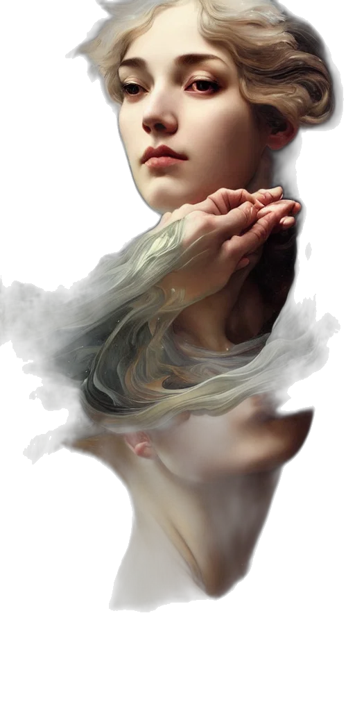 mask, dress, face, hair transparent PNG cut-out