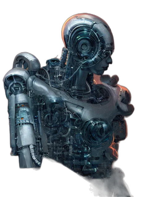 robot, car, weapon, mask transparent PNG cut-out