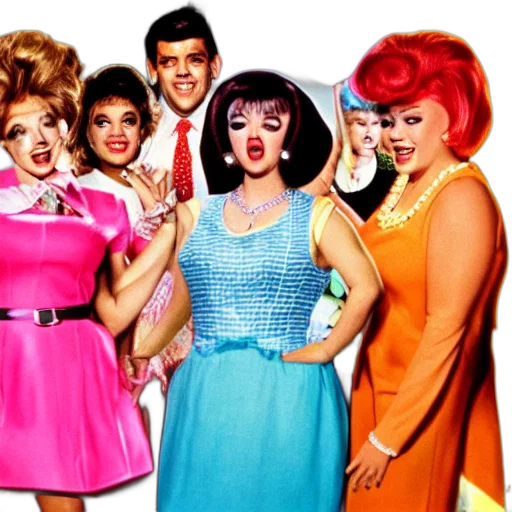dress, film, still, hairspray transparent PNG cut-out