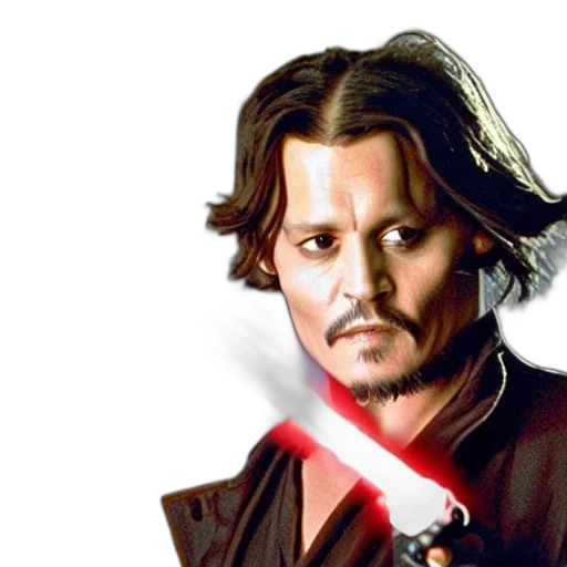 staff, photorealistic, johnny, depp transparent PNG cut-out