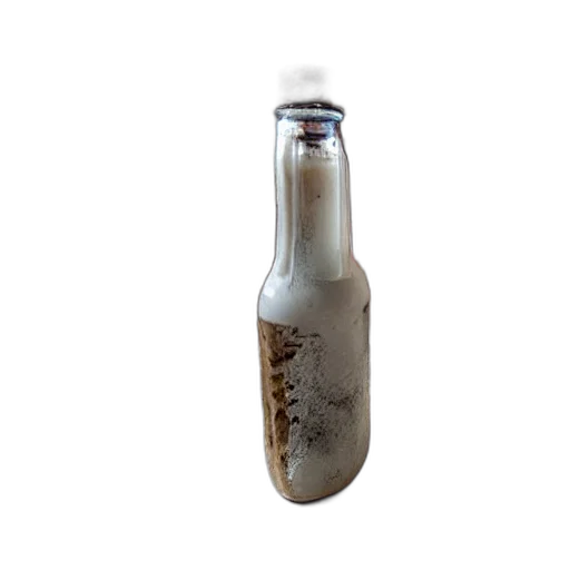 bottle, food, weapon, hair, dirty, milk, cow, inside transparent PNG cut-out
