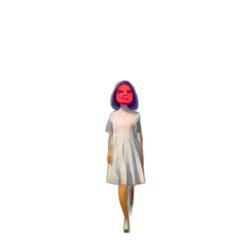 dress, creature, face, robot transparent PNG cut-out