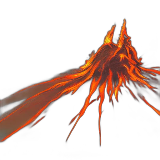 hair, dragon, flower, weapon, concept art, 3d render, photorealistic, fantasy art transparent PNG cut-out
