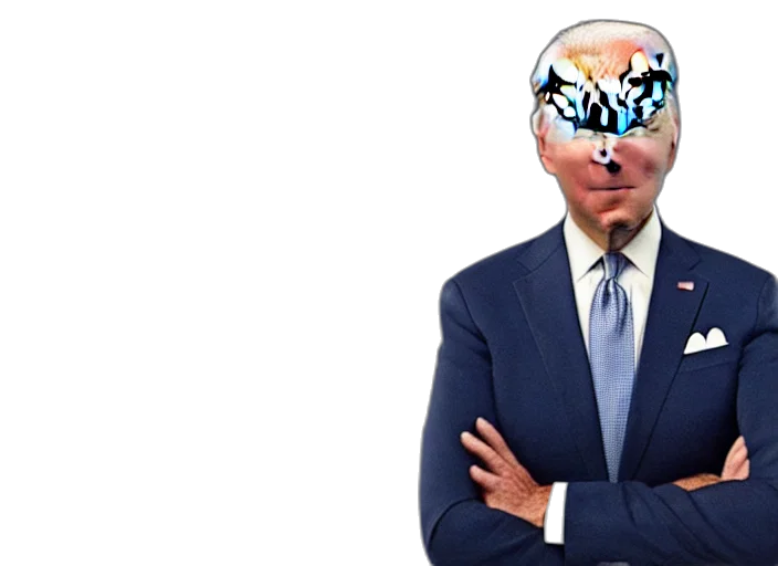 mask, face, robot, creature, vaporwave, joe, biden, garfield transparent PNG cut-out