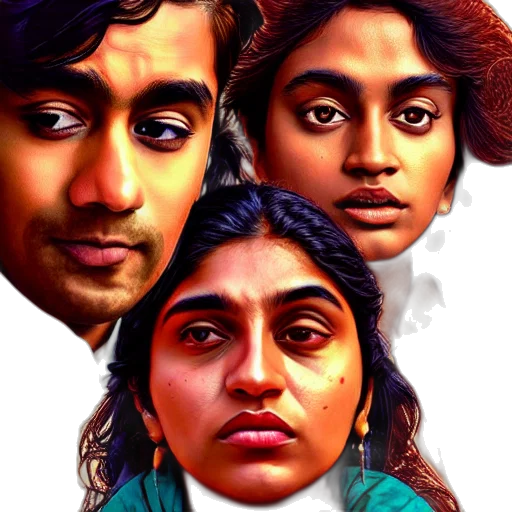 face, photorealistic, comic book art, concept art, oil painting, fire, aesthetic, movie transparent PNG cut-out