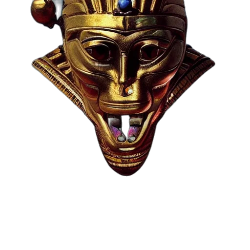 mask, crown, jewelry, face, concept art, fantasy art, 3d render, pixel art transparent PNG cut-out