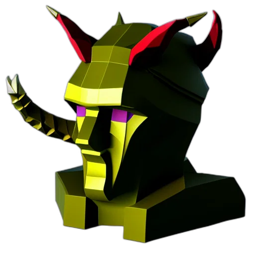 mask, robot, crown, creature transparent PNG cut-out