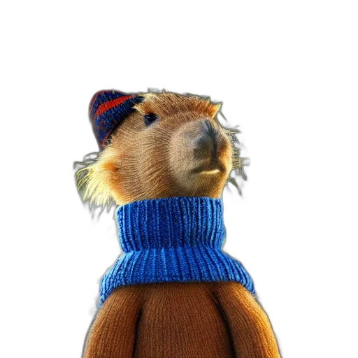 hat, animal, staff, jacket transparent PNG cut-out