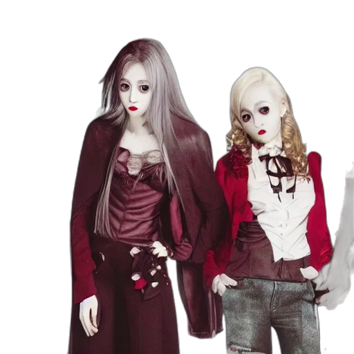fantasy art, concept art, 3d render, photorealistic, red, dark, monochrome, vampire transparent PNG cut-out