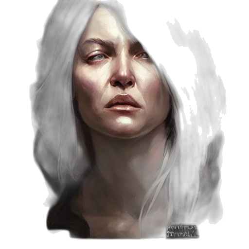 face, concept art, photorealistic, fantasy art transparent PNG cut-out