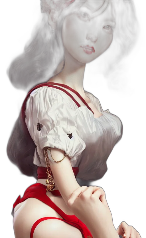 dress, face, crown, mask, fantasy art, concept art, photorealistic, oil painting transparent PNG cut-out