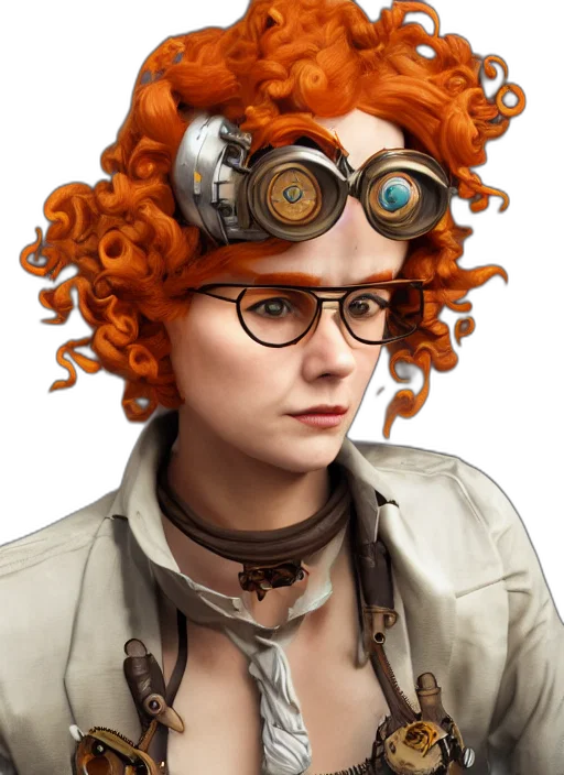 staff, hair, face, crown transparent PNG cut-out