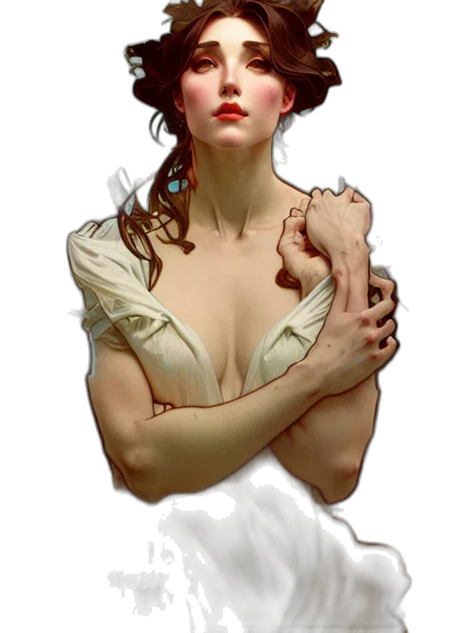 dress, crown, face, jewelry transparent PNG cut-out