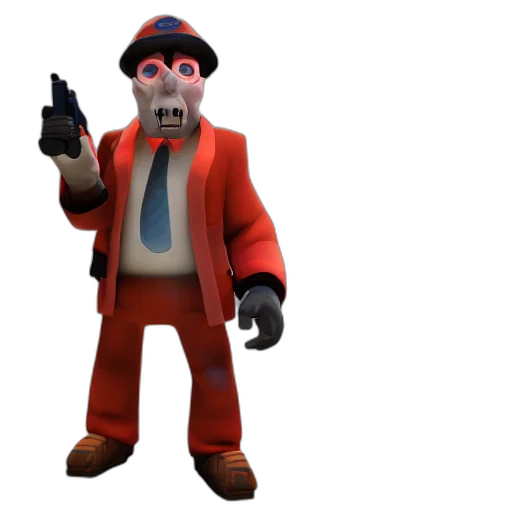 staff, animal, jacket, mask, 3d render, concept art, cartoon, photorealistic transparent PNG cut-out