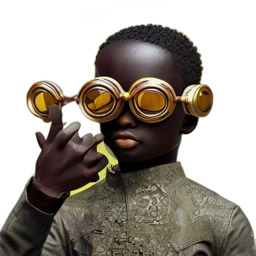 mask, robot, jewelry, face, 3d render, photorealistic, concept art, vfx transparent PNG cut-out