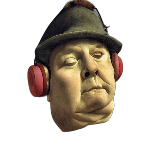 face, hat, mask, staff transparent PNG cut-out