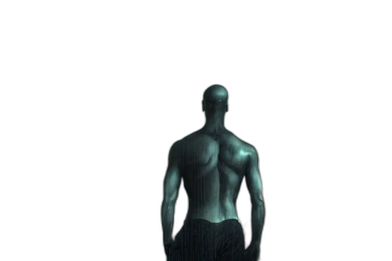 robot, staff, creature, dress transparent PNG cut-out