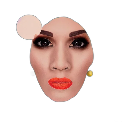 face, mask, cartoon, photorealistic, 3d render, concept art, target, market transparent PNG cut-out