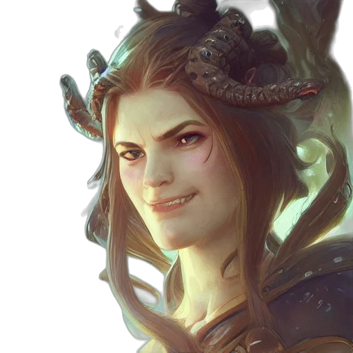 face, dragon, crown, staff transparent PNG cut-out